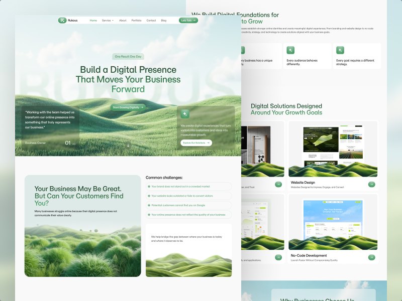 Rukous landing page